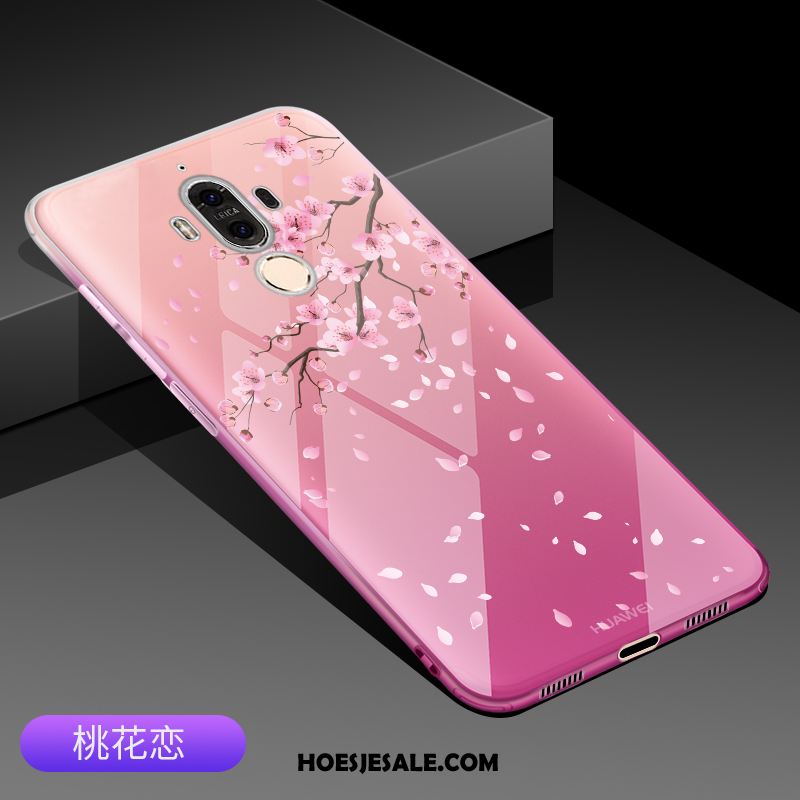 Huawei Mate 9 Hoesje Trend Zacht Mooie Doorzichtig Roze Korting