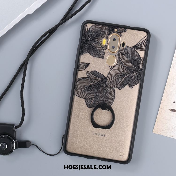 Huawei Mate 9 Hoesje Zwart Mobiele Telefoon Hanger Doorzichtig Mesh Kopen