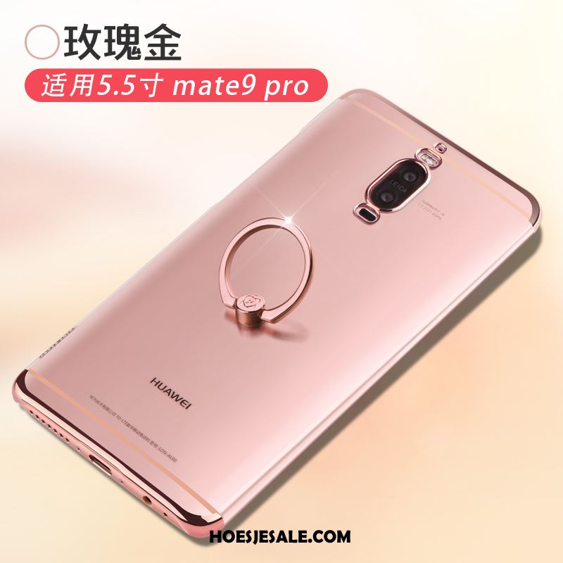 Huawei Mate 9 Pro Hoesje Doorzichtig Anti-fall Siliconen Ring All Inclusive
