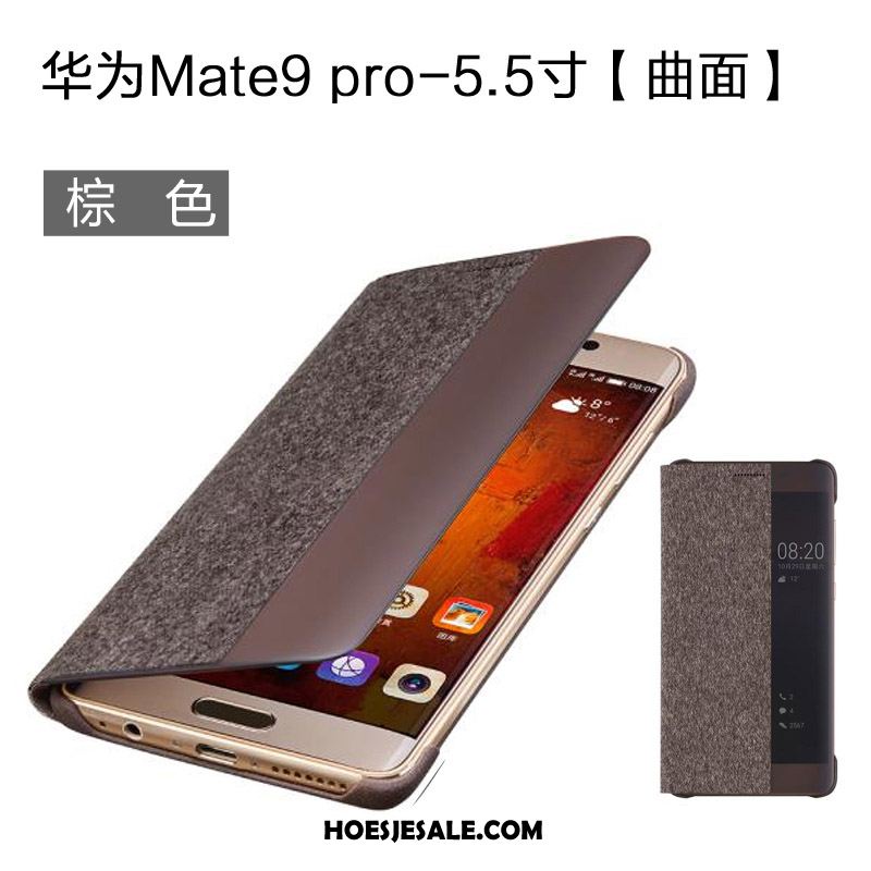 Huawei Mate 9 Pro Hoesje Folio Bescherming Windows Zwart Echte Kopen
