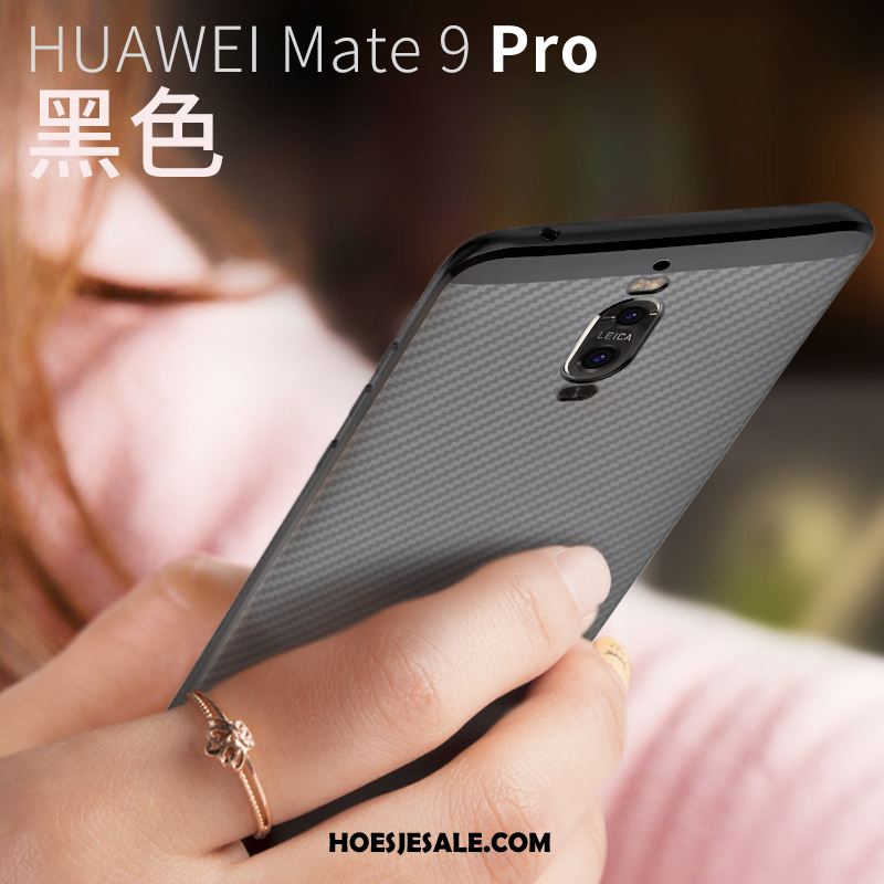 Huawei Mate 9 Pro Hoesje Ondersteuning Mobiele Telefoon Hoes Goud Dun Korting