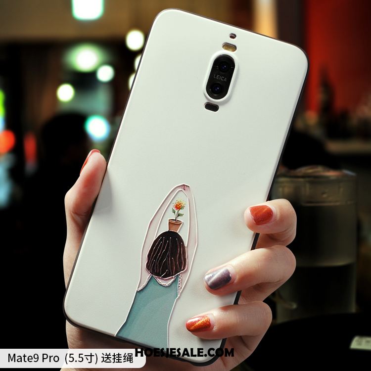 Huawei Mate 9 Pro Hoesje Siliconen Hoes Mobiele Telefoon Anti-fall Wit Goedkoop