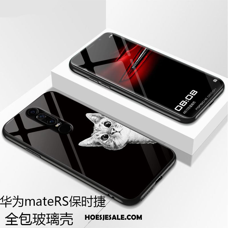 Huawei Mate Rs Hoesje Anti-fall Trend Zwart Glas Mobiele Telefoon Kopen