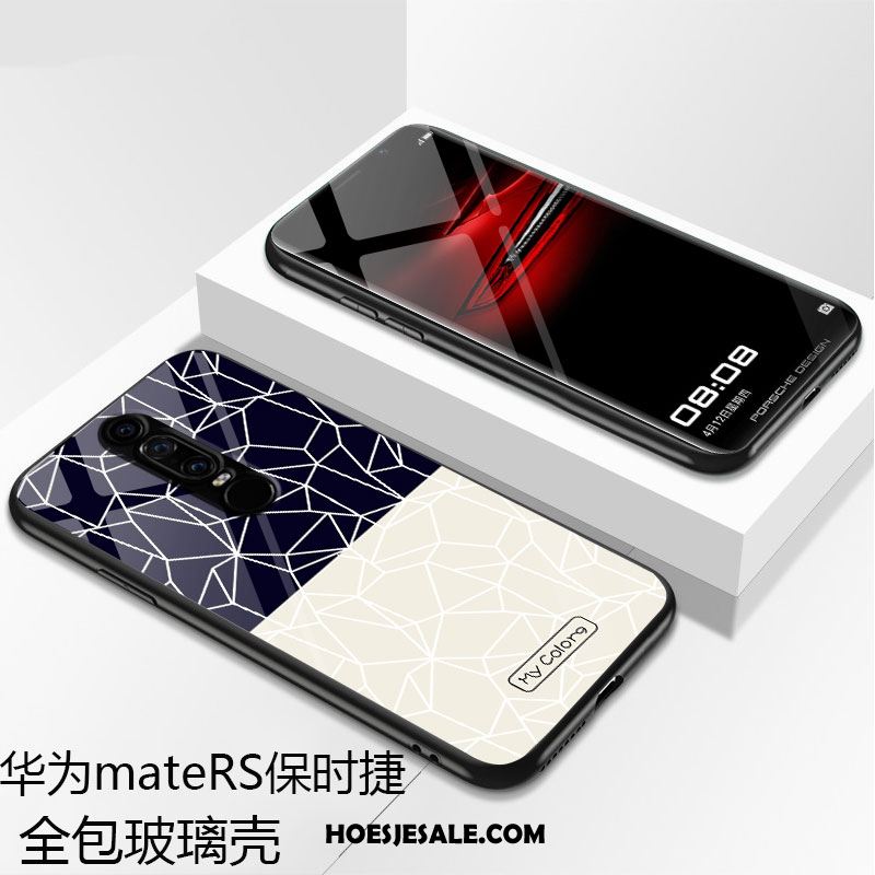 Huawei Mate Rs Hoesje Anti-fall Trend Zwart Glas Mobiele Telefoon Kopen