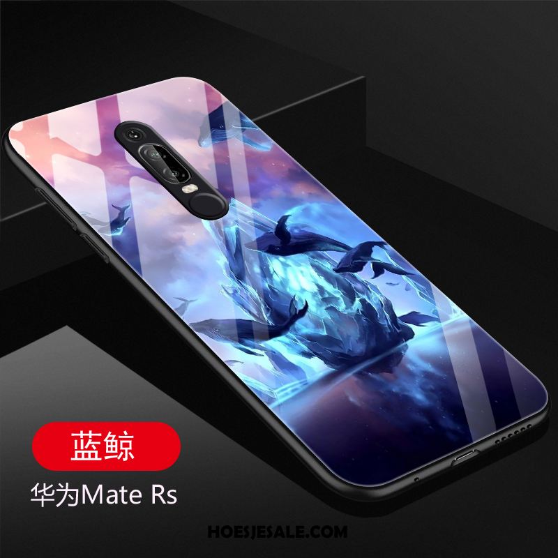 Huawei Mate Rs Hoesje Purper Glas Spotprent Hoes Bescherming Kopen