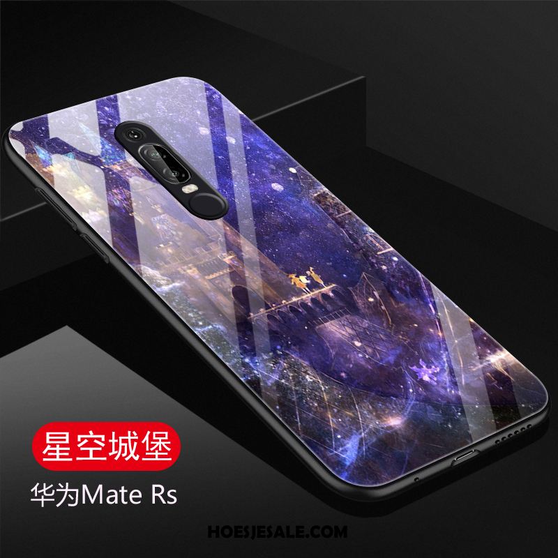 Huawei Mate Rs Hoesje Purper Glas Spotprent Hoes Bescherming Kopen