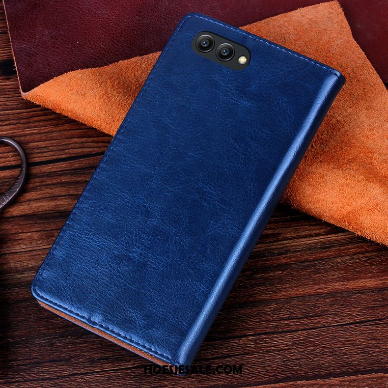 Huawei Nova 2s Hoesje Bescherming Leren Etui Mode Bedrijf Rood Kopen