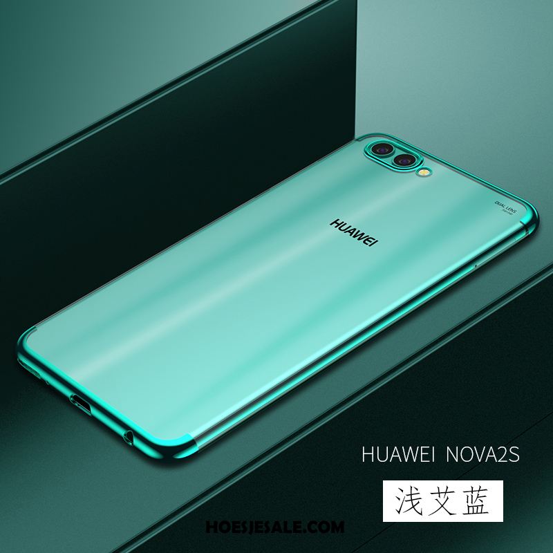 Huawei Nova 2s Hoesje Bescherming Mobiele Telefoon Blauw Doorzichtig Siliconen Online