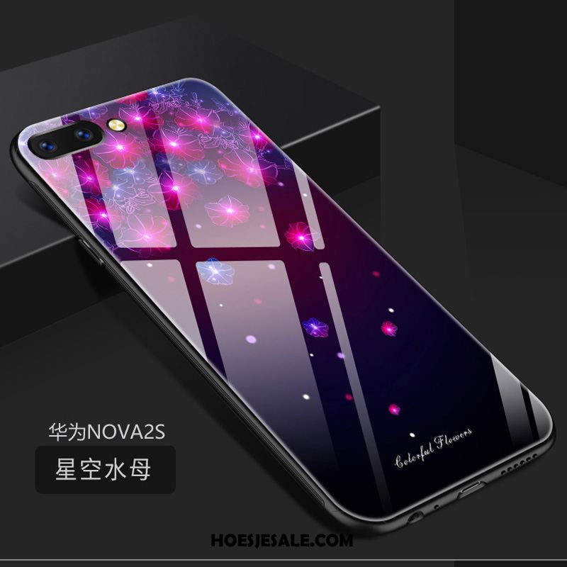 Huawei Nova 2s Hoesje Hoes All Inclusive Gehard Glas Scheppend Blauw Korting