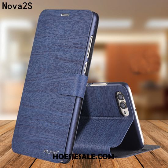 Huawei Nova 2s Hoesje Kaart Goud Leer Mobiele Telefoon Bescherming Online