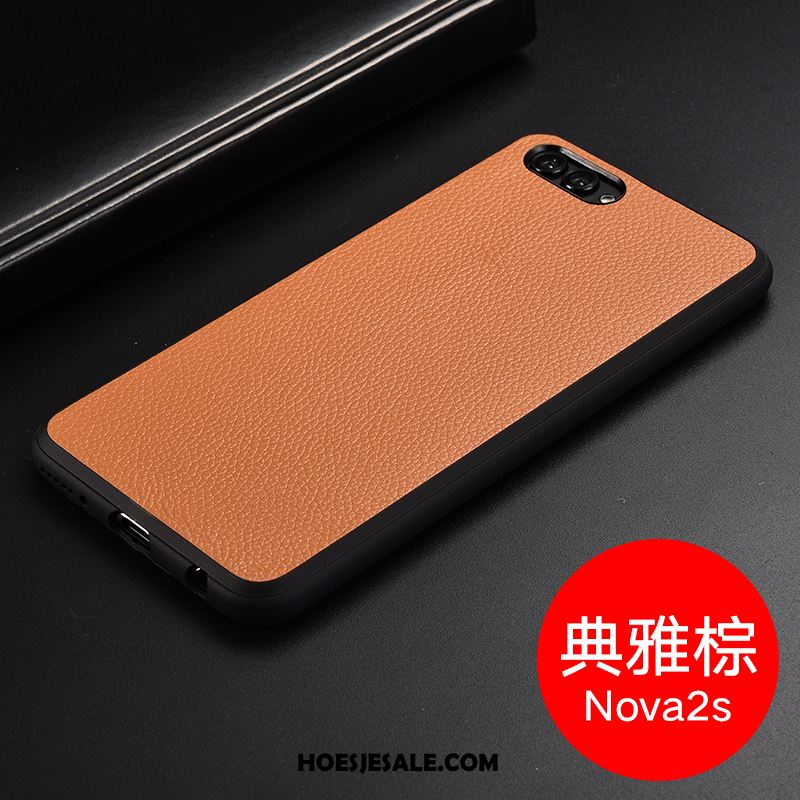 Huawei Nova 2s Hoesje Leren Etui Anti-fall Mobiele Telefoon Bescherming Hoes Kopen