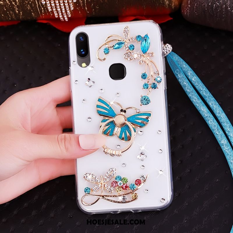 Huawei Nova 3 Hoesje Bescherming Mobiele Telefoon Anti-fall Met Strass Rood Sale