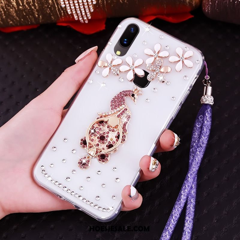 Huawei Nova 3 Hoesje Bescherming Mobiele Telefoon Anti-fall Met Strass Rood Sale