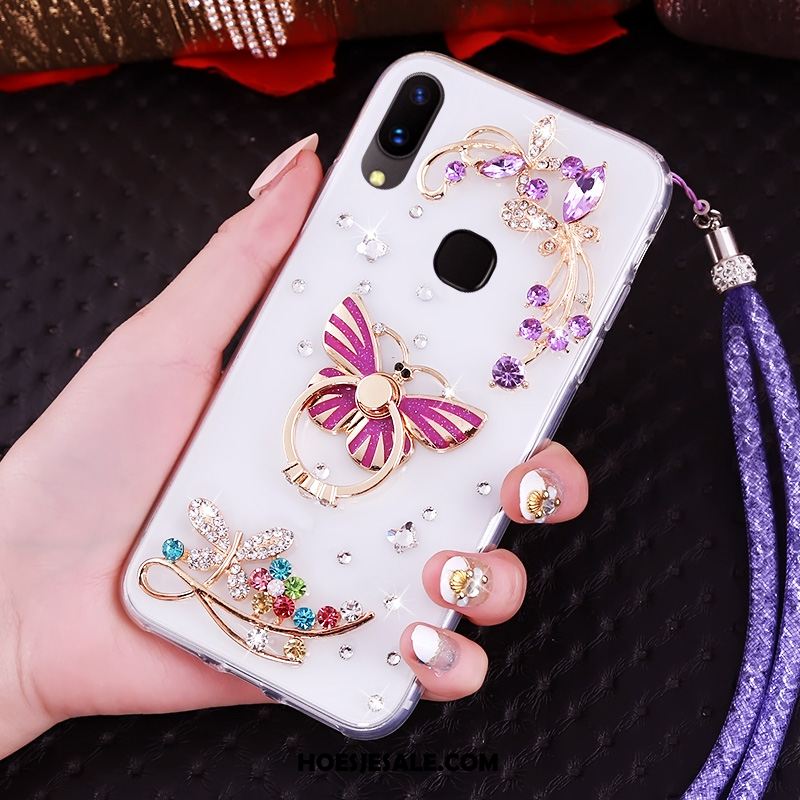 Huawei Nova 3 Hoesje Bescherming Mobiele Telefoon Anti-fall Met Strass Rood Sale