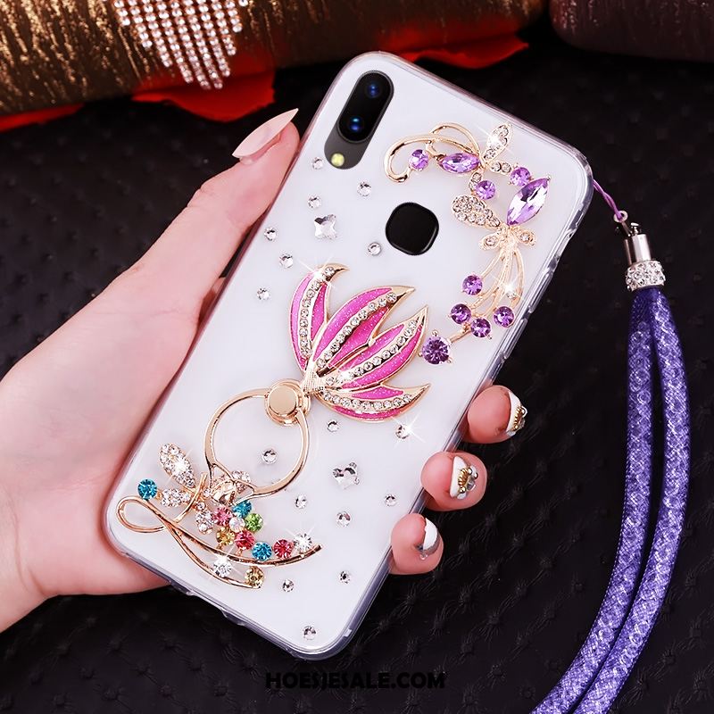 Huawei Nova 3 Hoesje Bescherming Mobiele Telefoon Anti-fall Met Strass Rood Sale