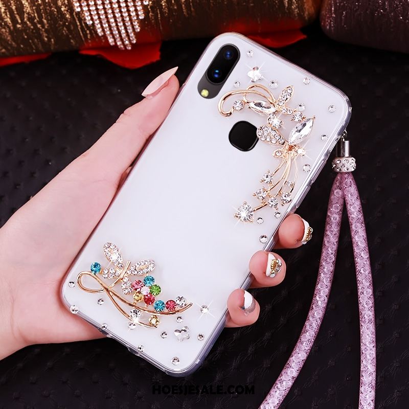 Huawei Nova 3 Hoesje Bescherming Mobiele Telefoon Anti-fall Met Strass Rood Sale