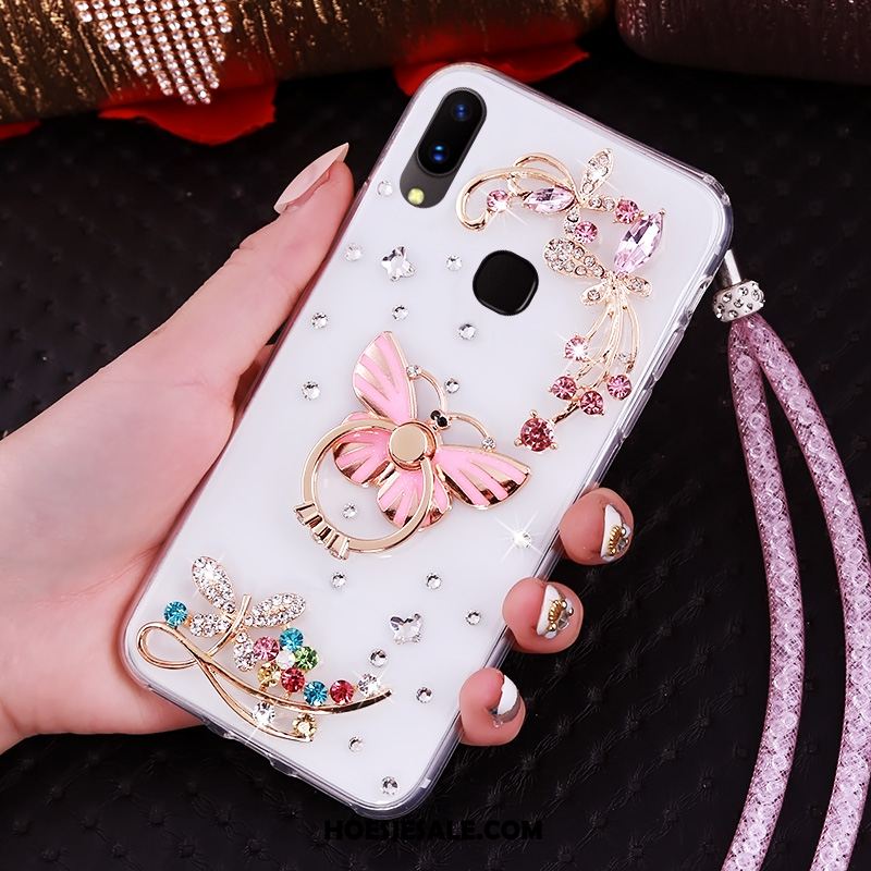 Huawei Nova 3 Hoesje Bescherming Mobiele Telefoon Anti-fall Met Strass Rood Sale