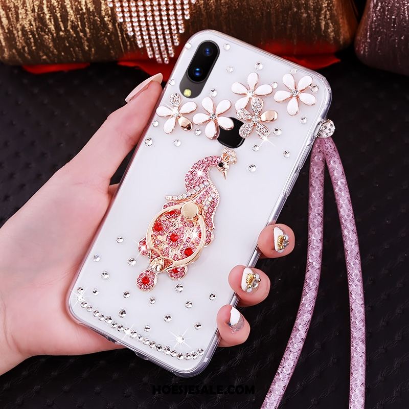 Huawei Nova 3 Hoesje Bescherming Mobiele Telefoon Anti-fall Met Strass Rood Sale