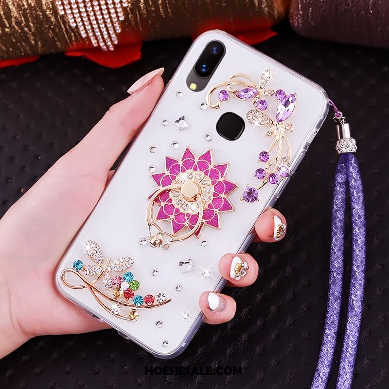 Huawei Nova 3 Hoesje Bescherming Mobiele Telefoon Anti-fall Met Strass Rood Sale