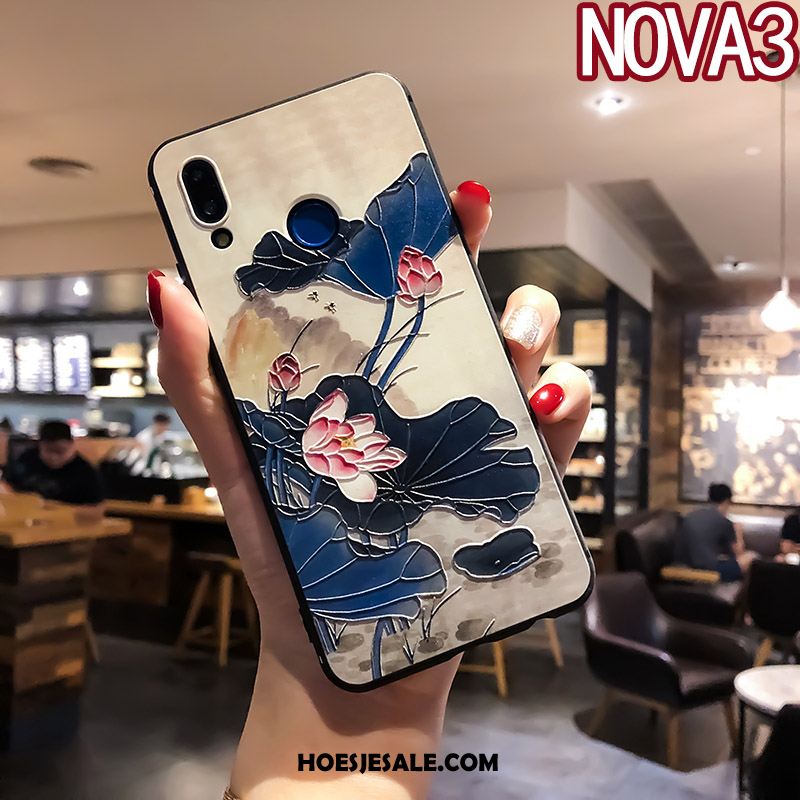 Huawei Nova 3 Hoesje Hanger Schrobben Mobiele Telefoon Ring Hoes Goedkoop