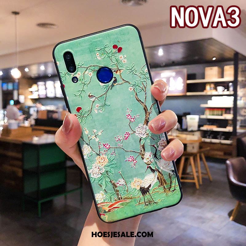 Huawei Nova 3 Hoesje Hoes Ring Reliëf Mobiele Telefoon Anti-fall Sale