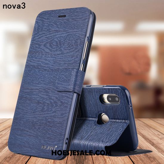 Huawei Nova 3 Hoesje Leren Etui Zacht Folio Anti-fall All Inclusive Korting