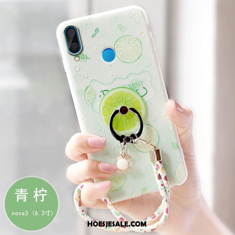 Huawei Nova 3 Hoesje Scheppend Schrobben Siliconen Anti-fall Hoes Sale