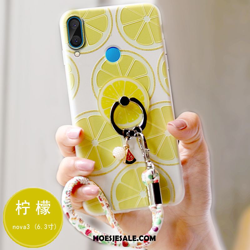 Huawei Nova 3 Hoesje Scheppend Schrobben Siliconen Anti-fall Hoes Sale