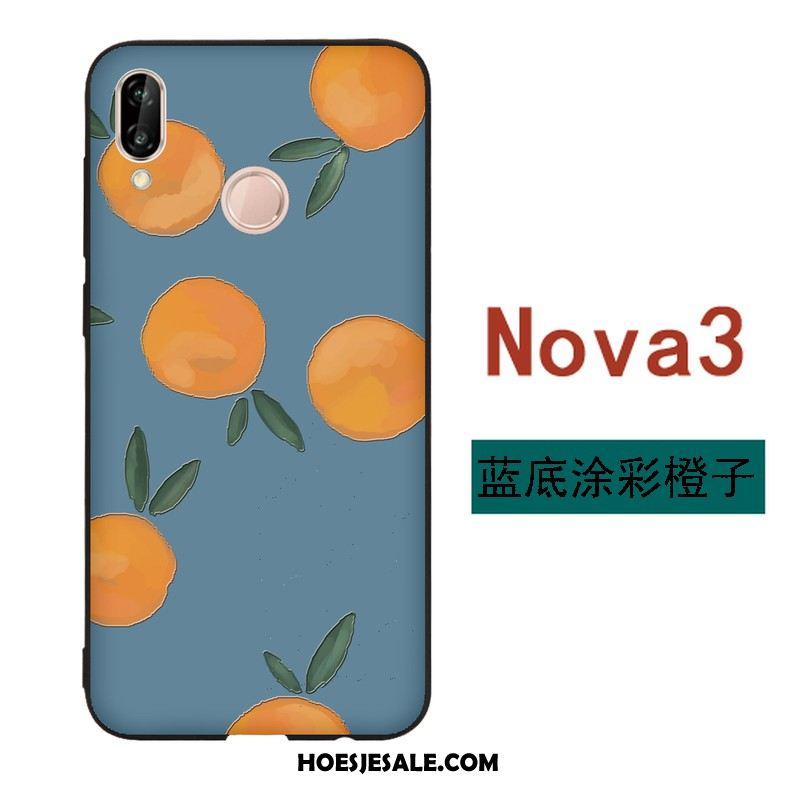 Huawei Nova 3 Hoesje Spotprent Mooie Siliconen Zwart Mini Online