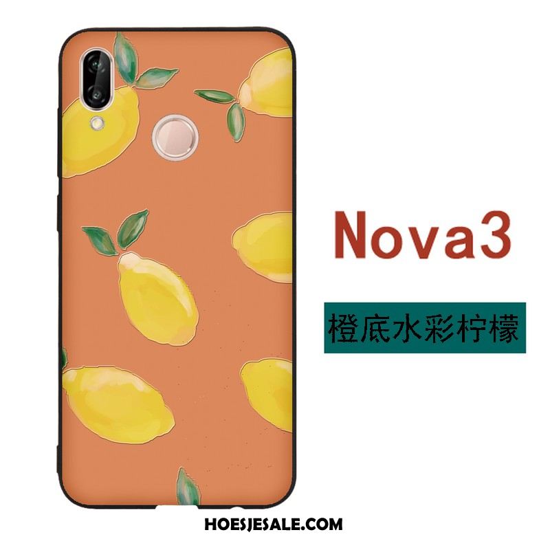 Huawei Nova 3 Hoesje Spotprent Mooie Siliconen Zwart Mini Online