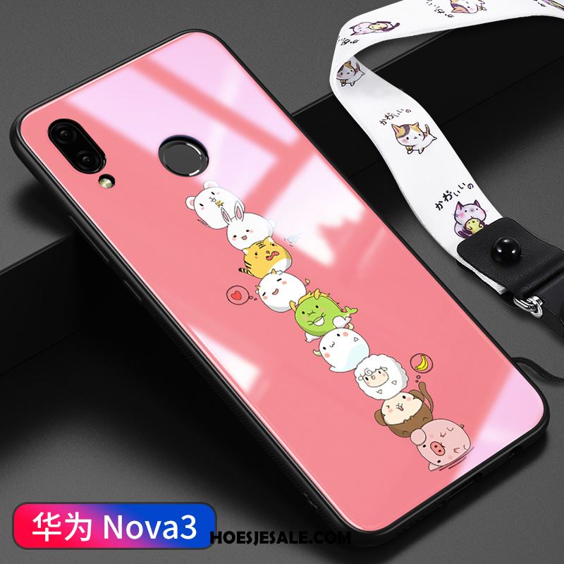 Huawei Nova 3 Hoesje Trend Glas Spotprent Anti-fall Nieuw Kopen