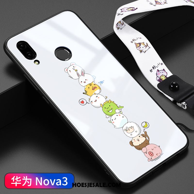 Huawei Nova 3 Hoesje Trend Glas Spotprent Anti-fall Nieuw Kopen