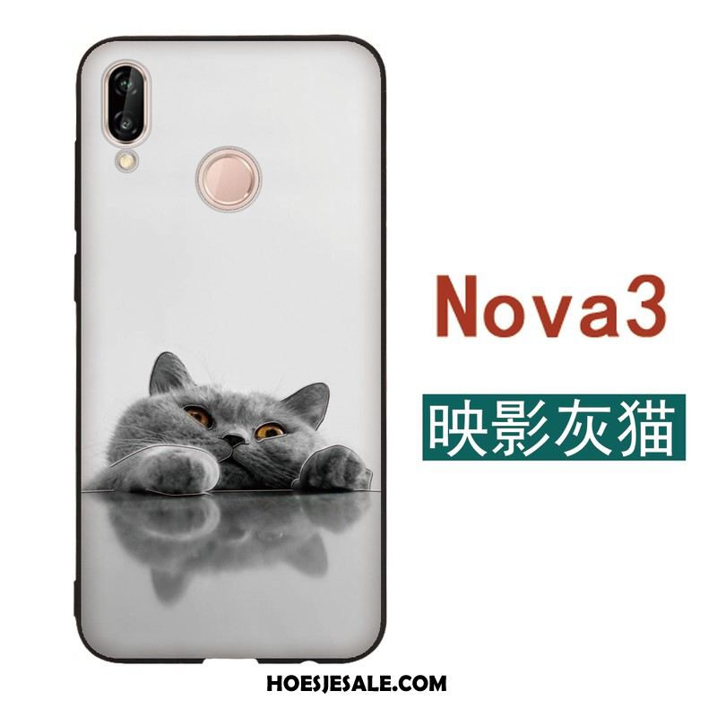 Huawei Nova 3 Hoesje Wind Hoes Mobiele Telefoon Reliëf Scheppend Sale