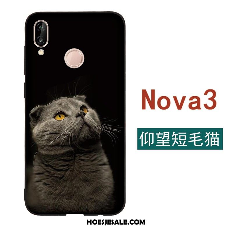 Huawei Nova 3 Hoesje Wind Hoes Mobiele Telefoon Reliëf Scheppend Sale