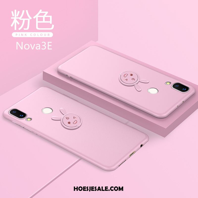 Huawei Nova 3e Hoesje All Inclusive Zwart Zacht Jeugd Trendy Merk Goedkoop