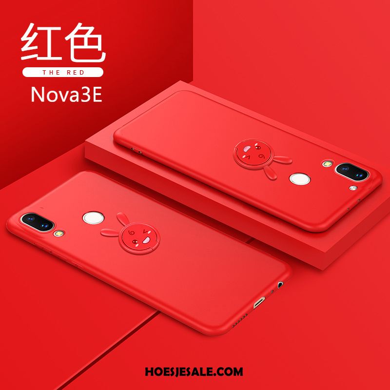 Huawei Nova 3e Hoesje All Inclusive Zwart Zacht Jeugd Trendy Merk Goedkoop