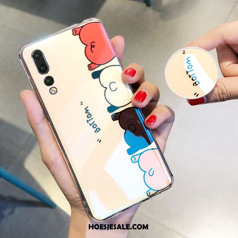 Huawei Nova 3e Hoesje Anti-fall Scheppend Siliconen Rood All Inclusive Sale