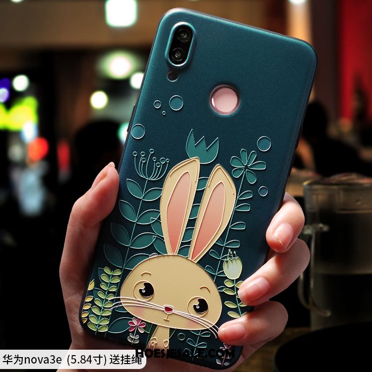 Huawei Nova 3e Hoesje Dun Schrobben Persoonlijk Siliconen Trendy Merk Kopen