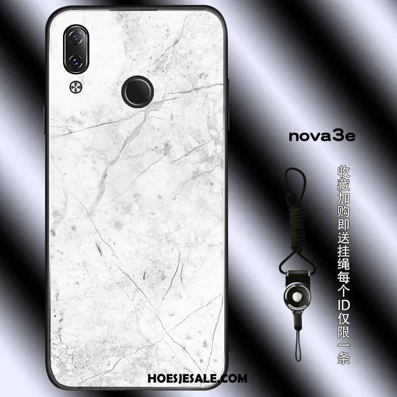 Huawei Nova 3e Hoesje Persoonlijk Jeugd Wit Siliconen Hanger Sale