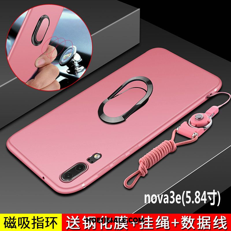 Huawei Nova 3e Hoesje Scheppend Trendy Merk Schrobben Persoonlijk Bescherming Sale