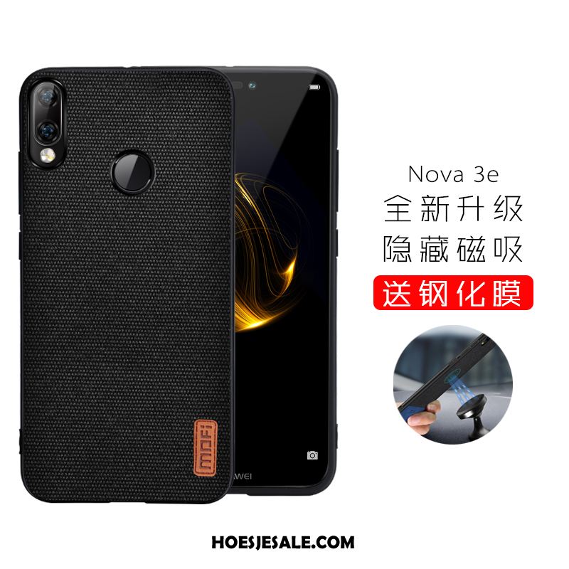 Huawei Nova 3e Hoesje Schrobben Hoes Doek Zacht Eenvoudige Kopen