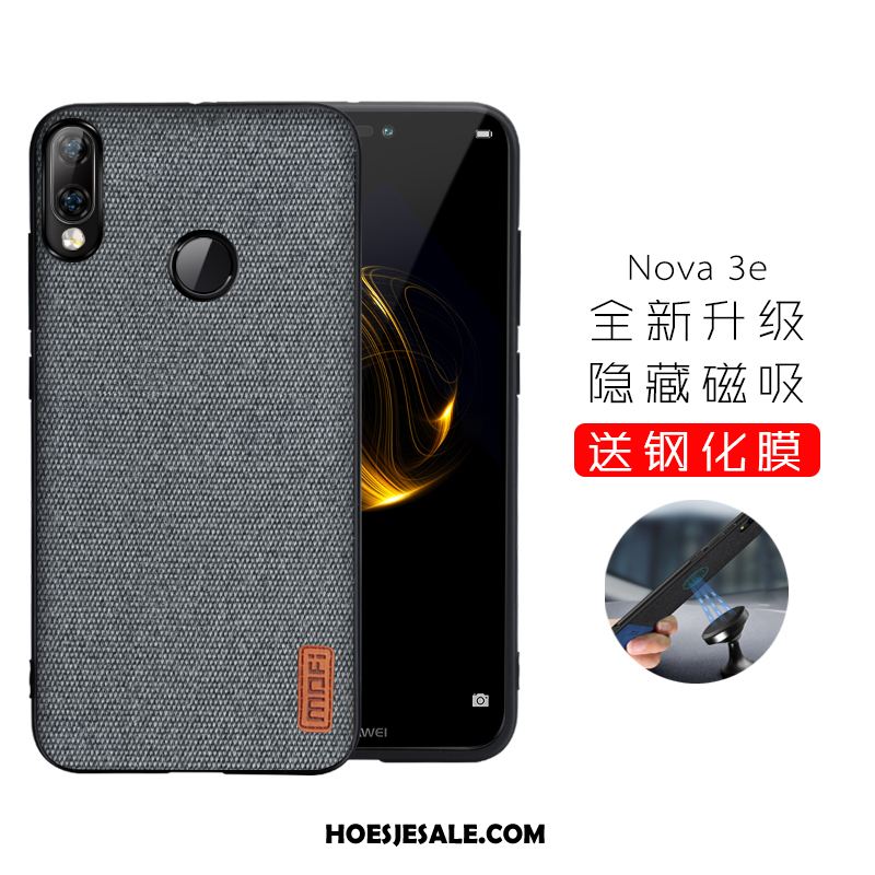 Huawei Nova 3e Hoesje Schrobben Hoes Doek Zacht Eenvoudige Kopen