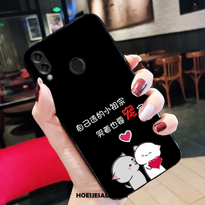 Huawei Nova 3e Hoesje Trend Hoes All Inclusive Zwart Siliconen Kopen