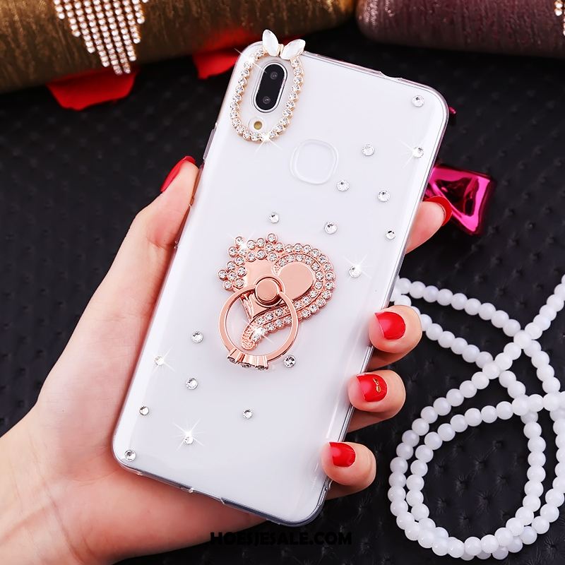 Huawei Nova 3i Hoesje Anti-fall Wit Met Strass Trend Hoes Kopen