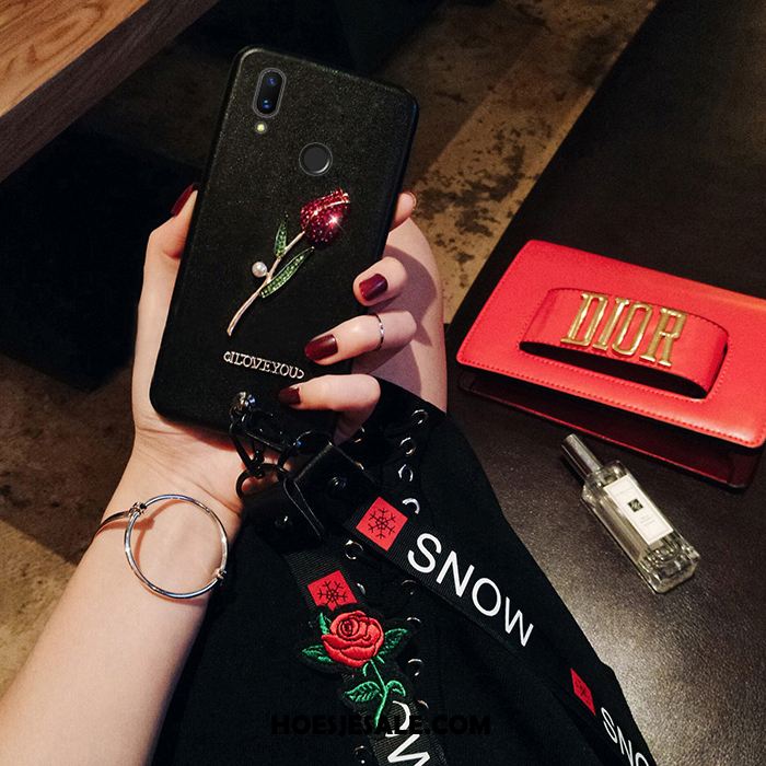 Huawei Nova 3i Hoesje Hanger Bloemen Trend Siliconen Bescherming