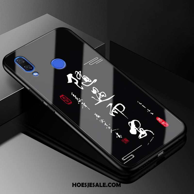 Huawei Nova 3i Hoesje Hoes Eenvoudige All Inclusive Zwart Glas Online