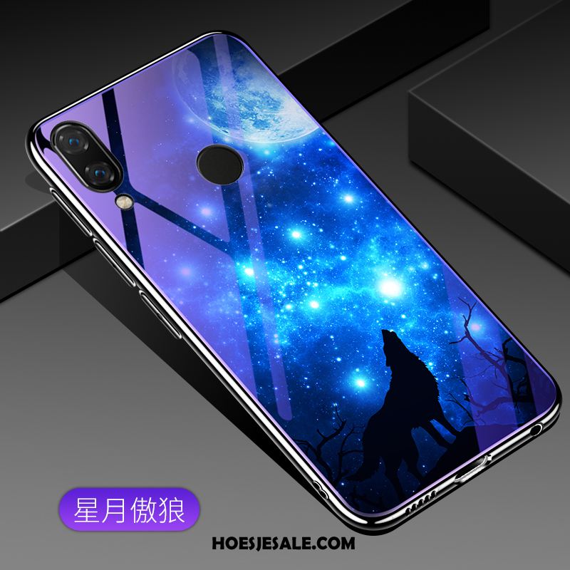 Huawei Nova 3i Hoesje Hoes Mobiele Telefoon Zacht Blauw Purper Korting