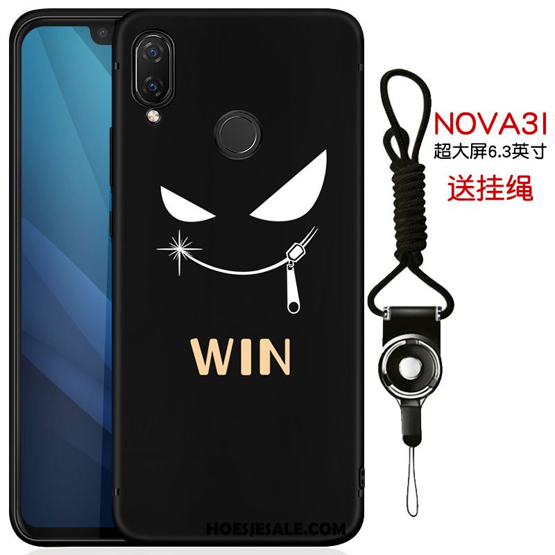 Huawei Nova 3i Hoesje Schrobben Scheppend Bescherming Zwart Mobiele Telefoon Sale