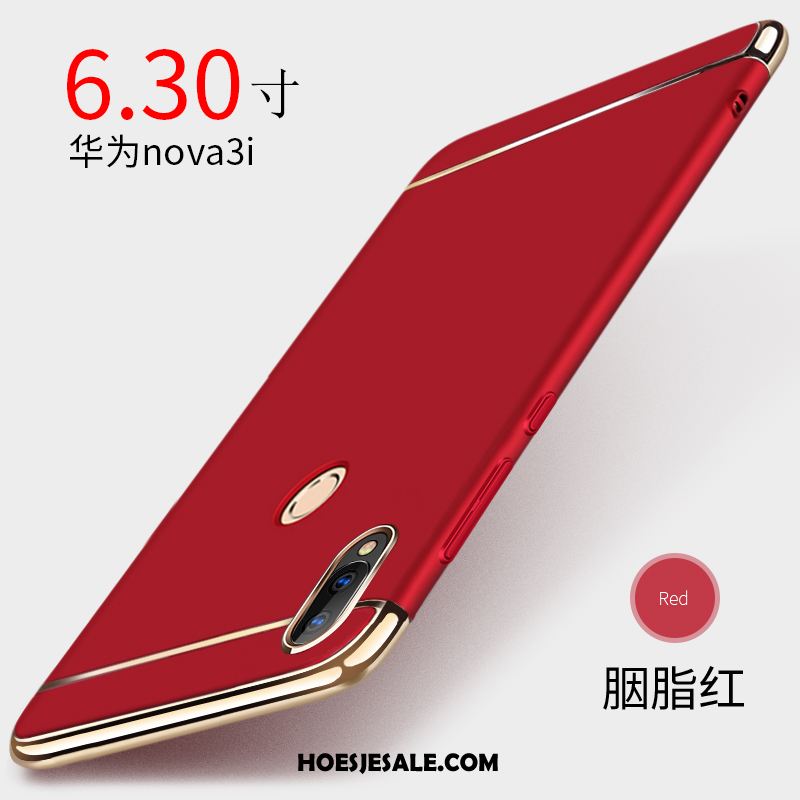 Huawei Nova 3i Hoesje Trendy Merk Hoes Zwart Skärmskydd Anti-fall Goedkoop