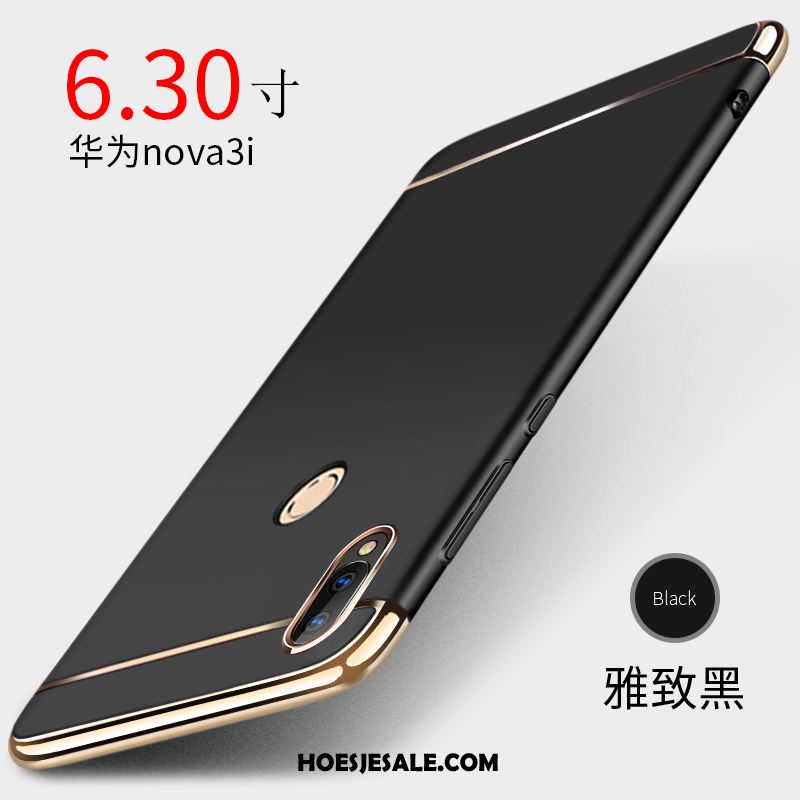 Huawei Nova 3i Hoesje Trendy Merk Hoes Zwart Skärmskydd Anti-fall Goedkoop